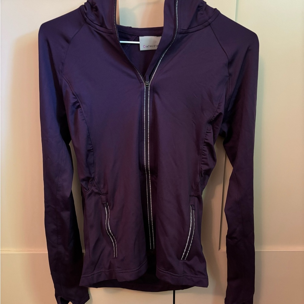 Athleta Purple Performance Jacket with High Collar